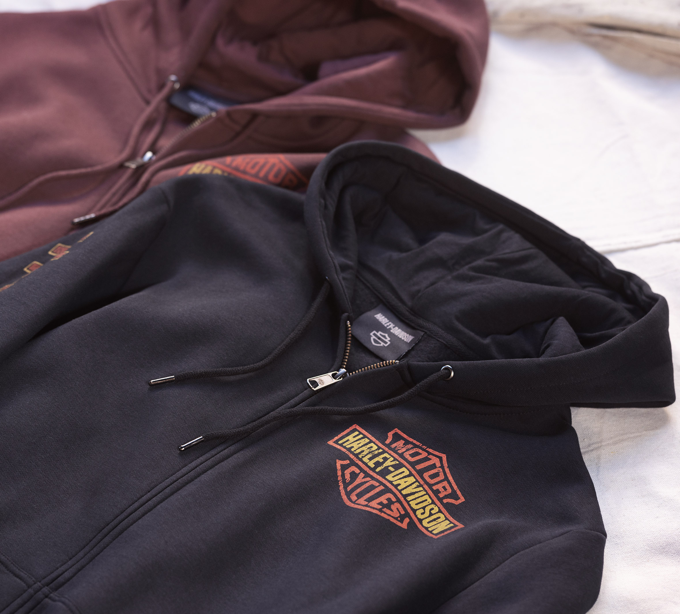 Harley davidson shop zip up hoodies