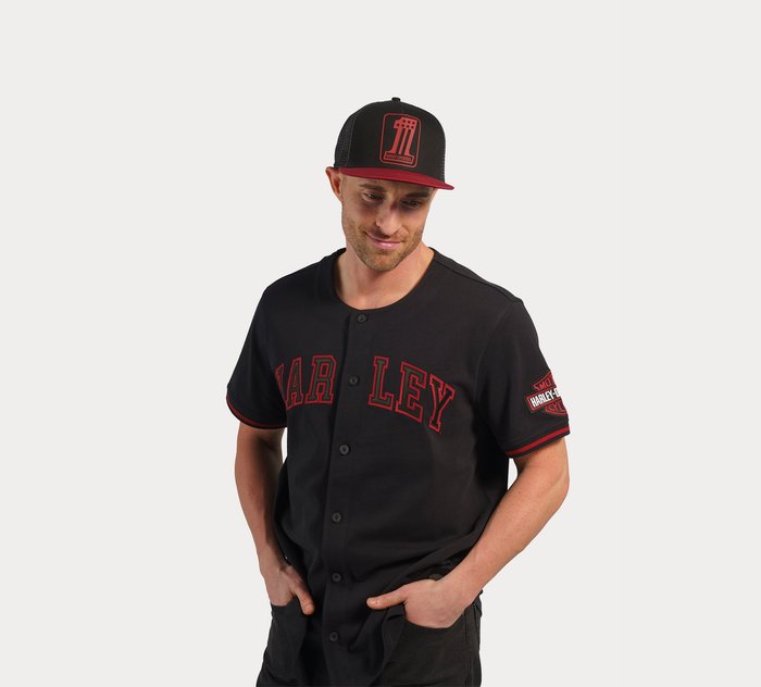 Custom Black Red-Gray Authentic Split Fashion Baseball Jersey Fast