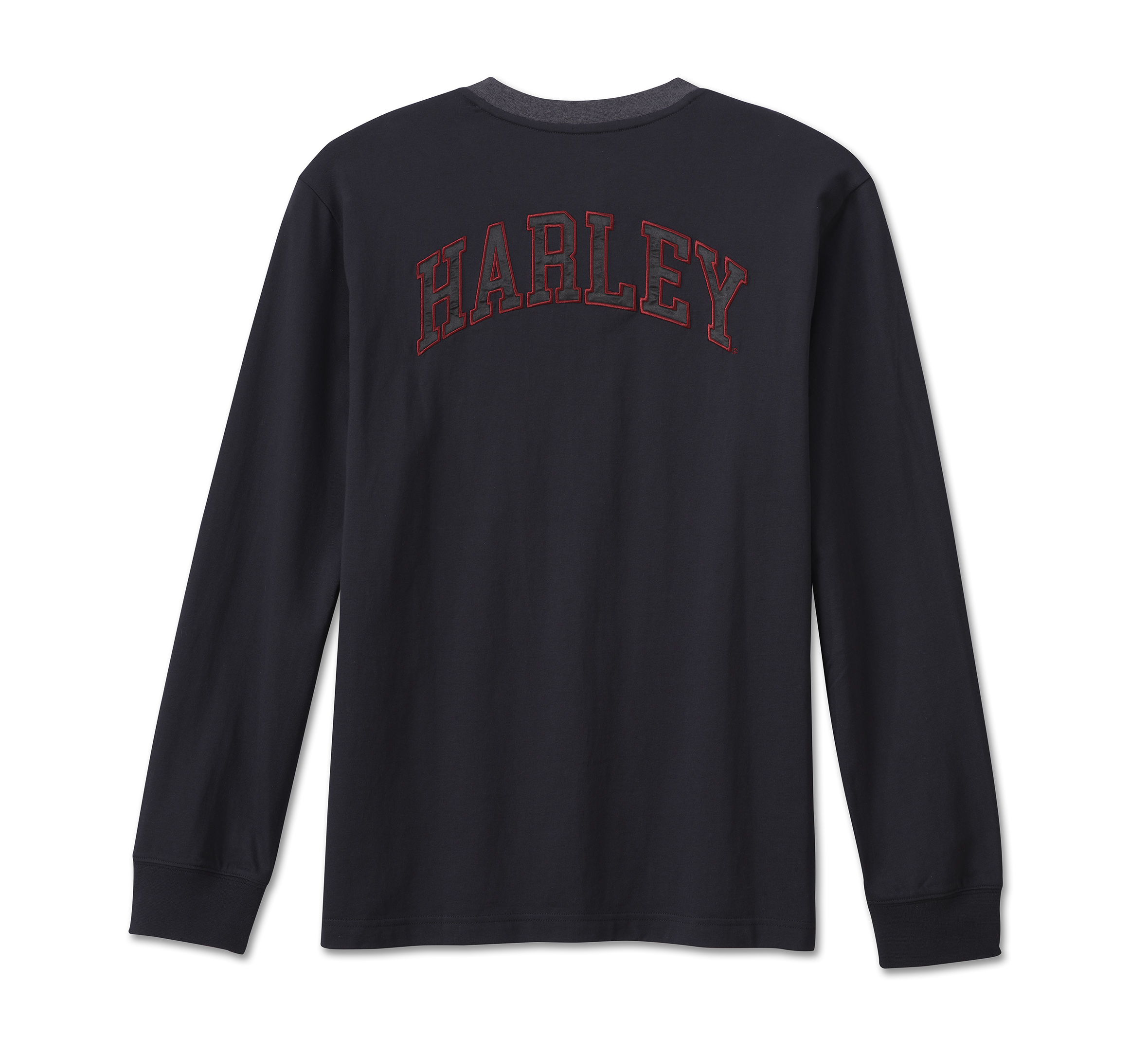 Men's Hometown Henley - Black Beauty | Harley-Davidson USA