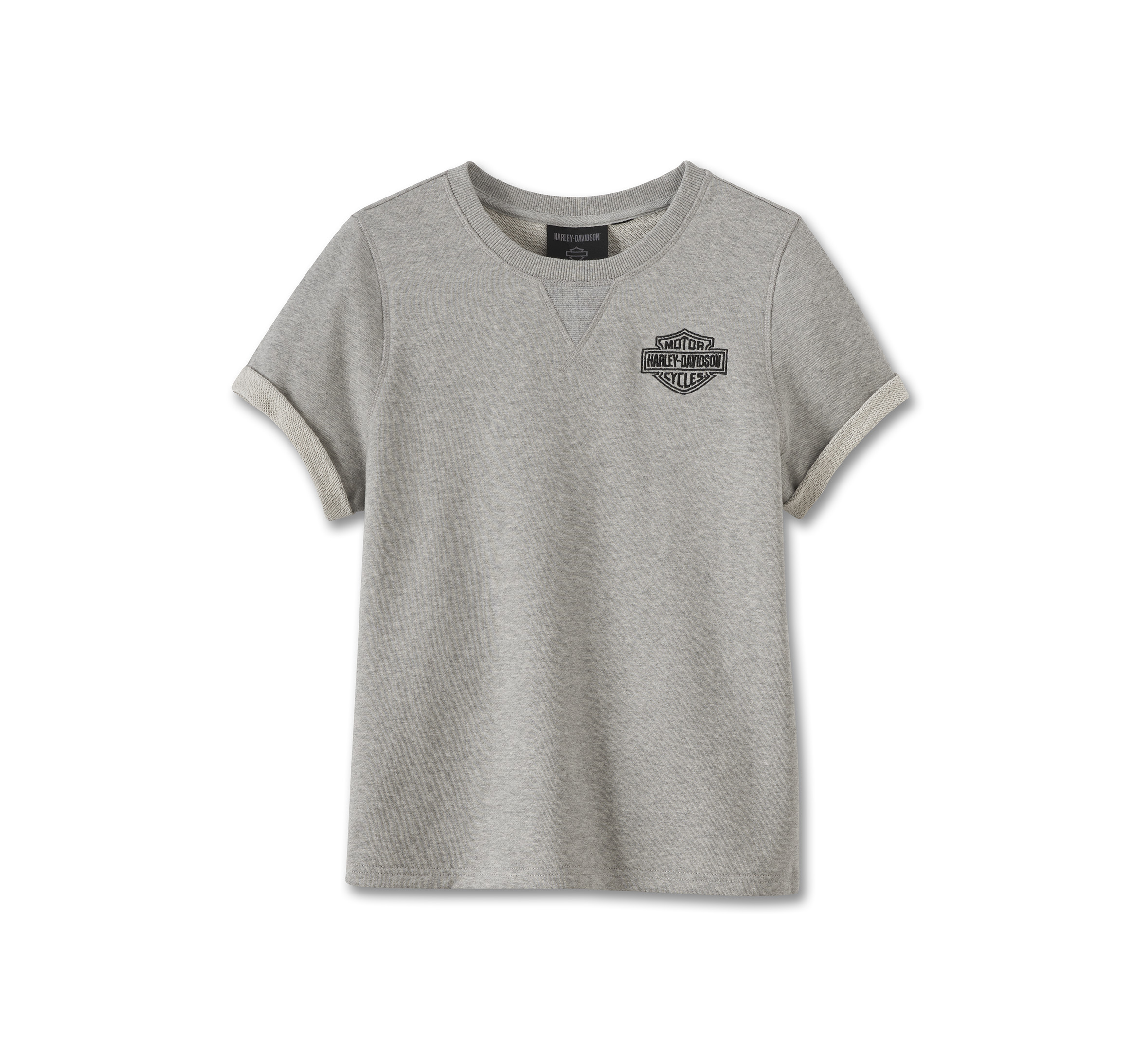 Women's At Ease Short Sleeve Pullover - Light Grey Heather (B05