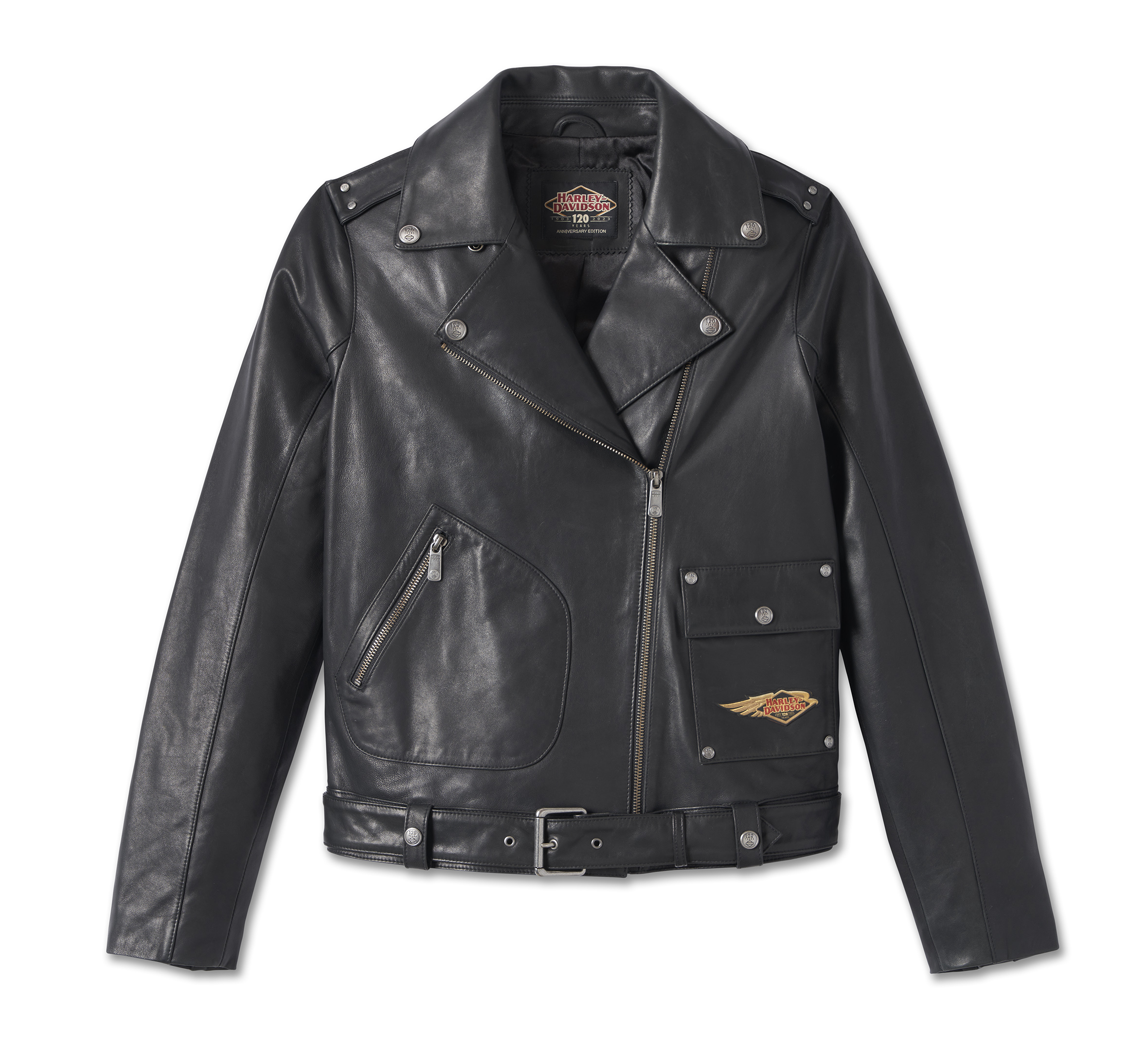 120th Anniversary Laced Side Leather Vest para mujer | Harley