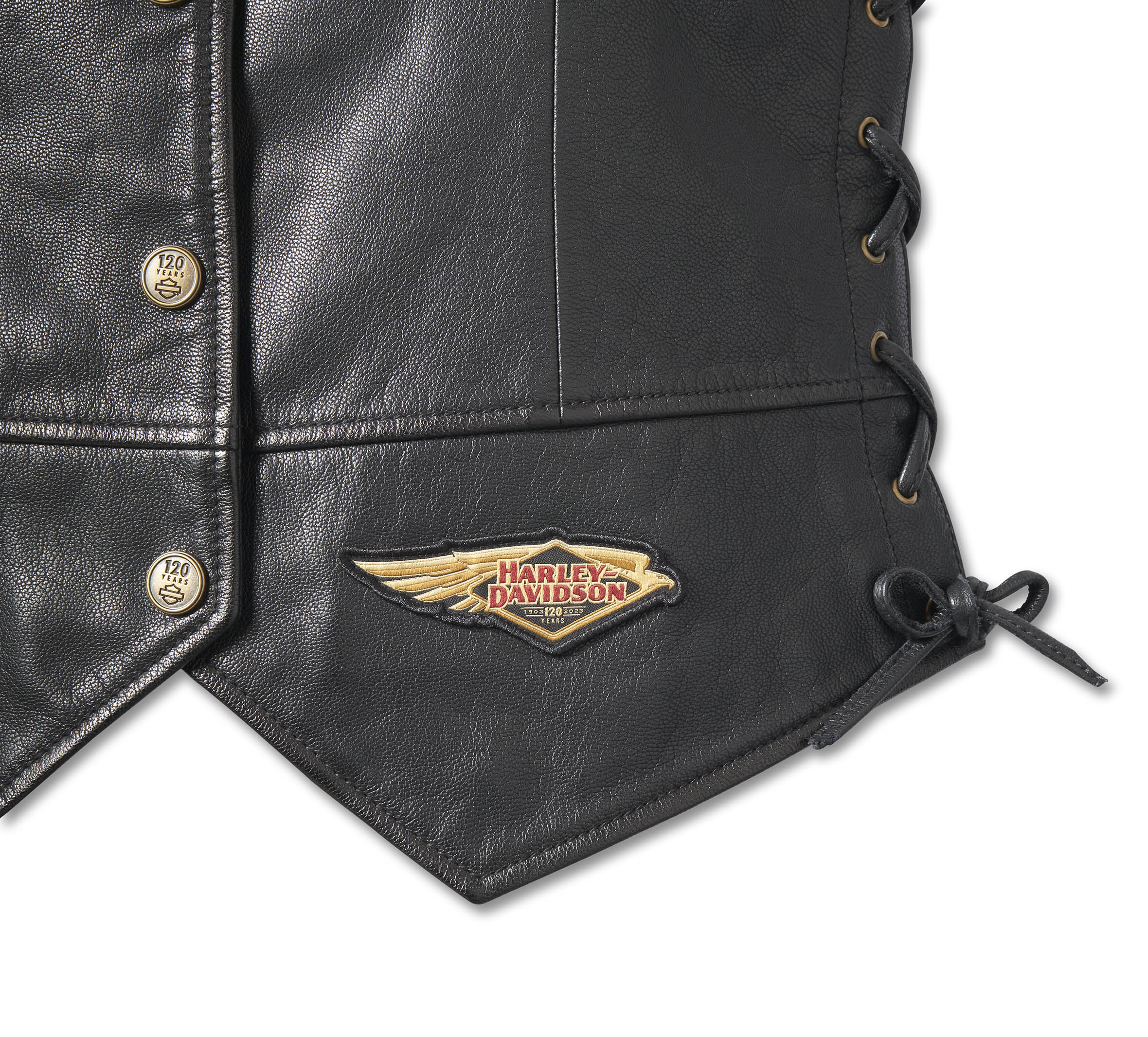 Veste cuir sans manche harley davidson homme hot sale