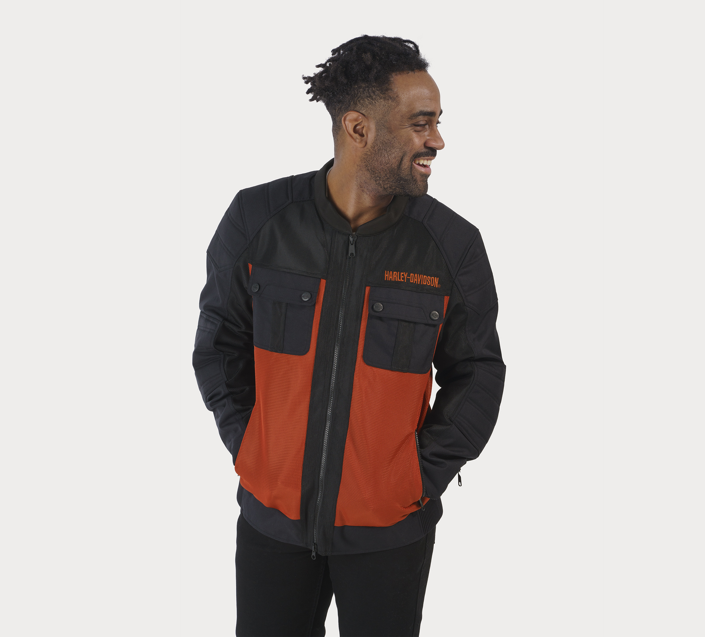 Men's Zephyr Mesh Jacket w/ Zip-out Liner - Vintage Orange