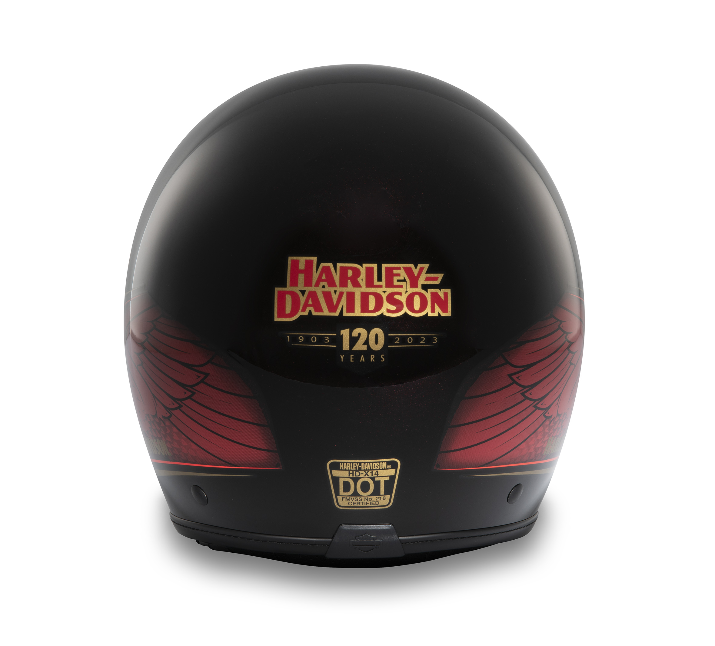 120th Anniversary Eagle H-D X14 SUN SHIELD 3/4 HELMET