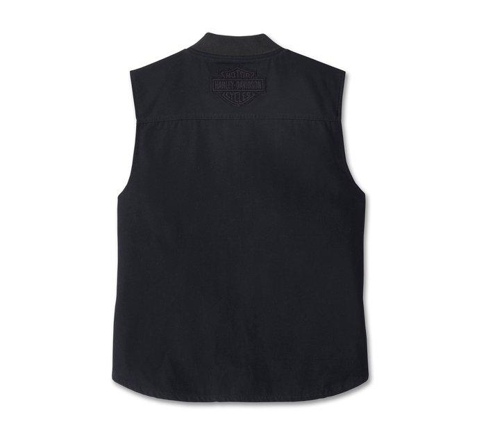 Airforce Knitwear Zip Vest - True Black
