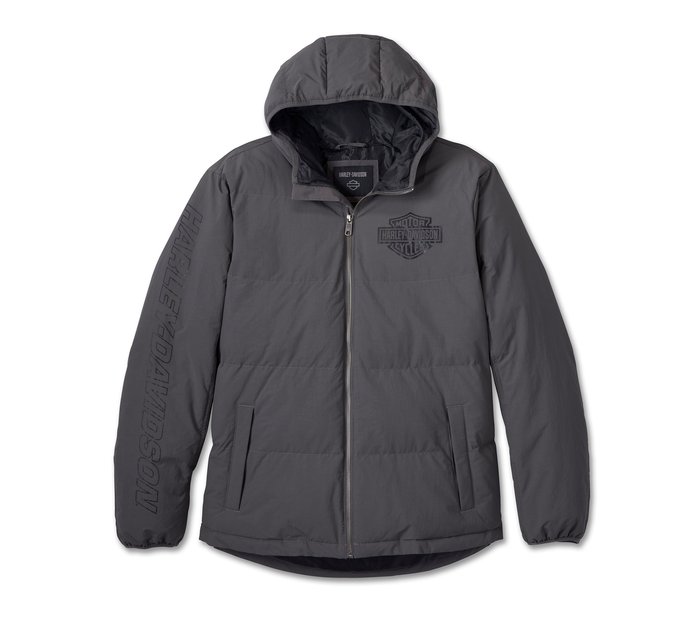 Detachable Sleeve Nylon Puffer Jacket in Navy - Men | Burberry® Official
