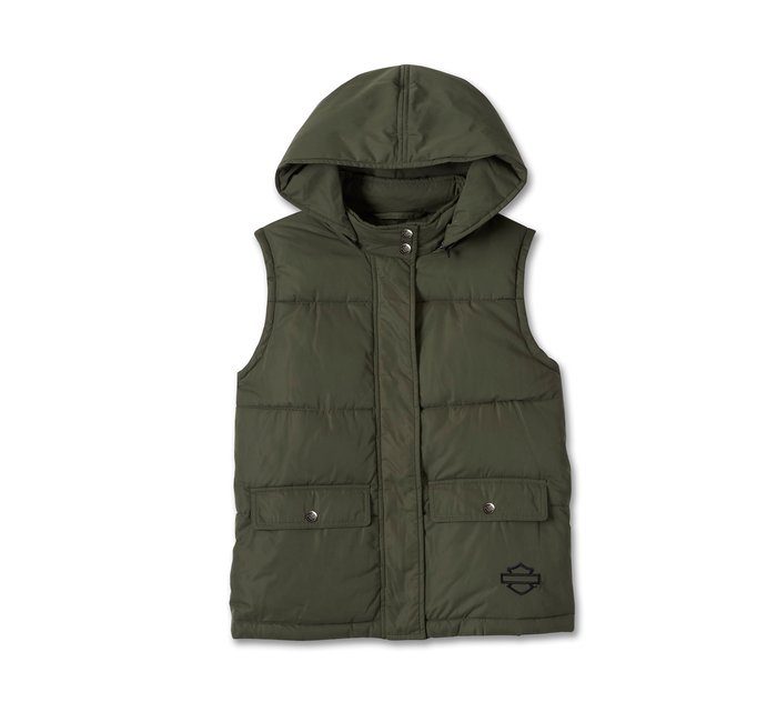 Women's Bar & Shield Quilted Vest 1