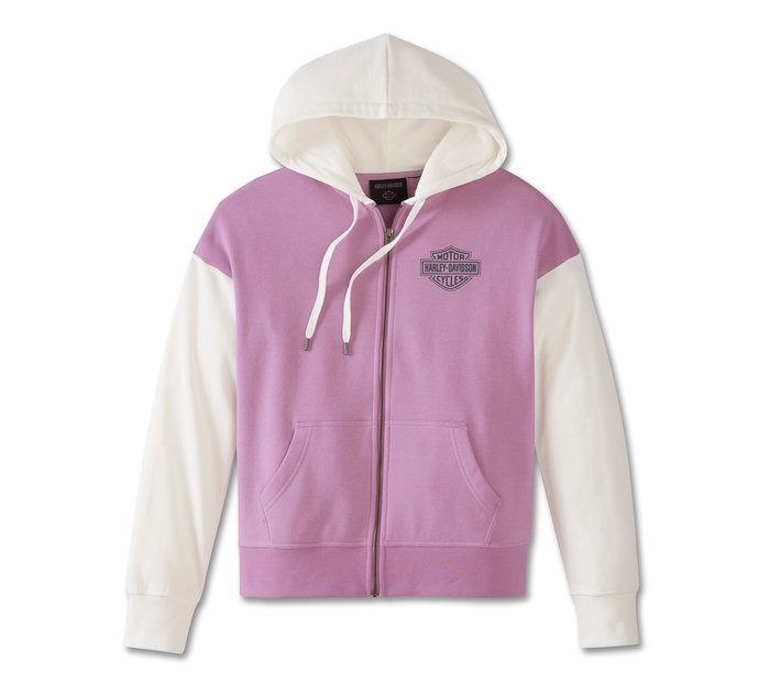 Special Racer Front Zip Front Hoodie para mujer 1
