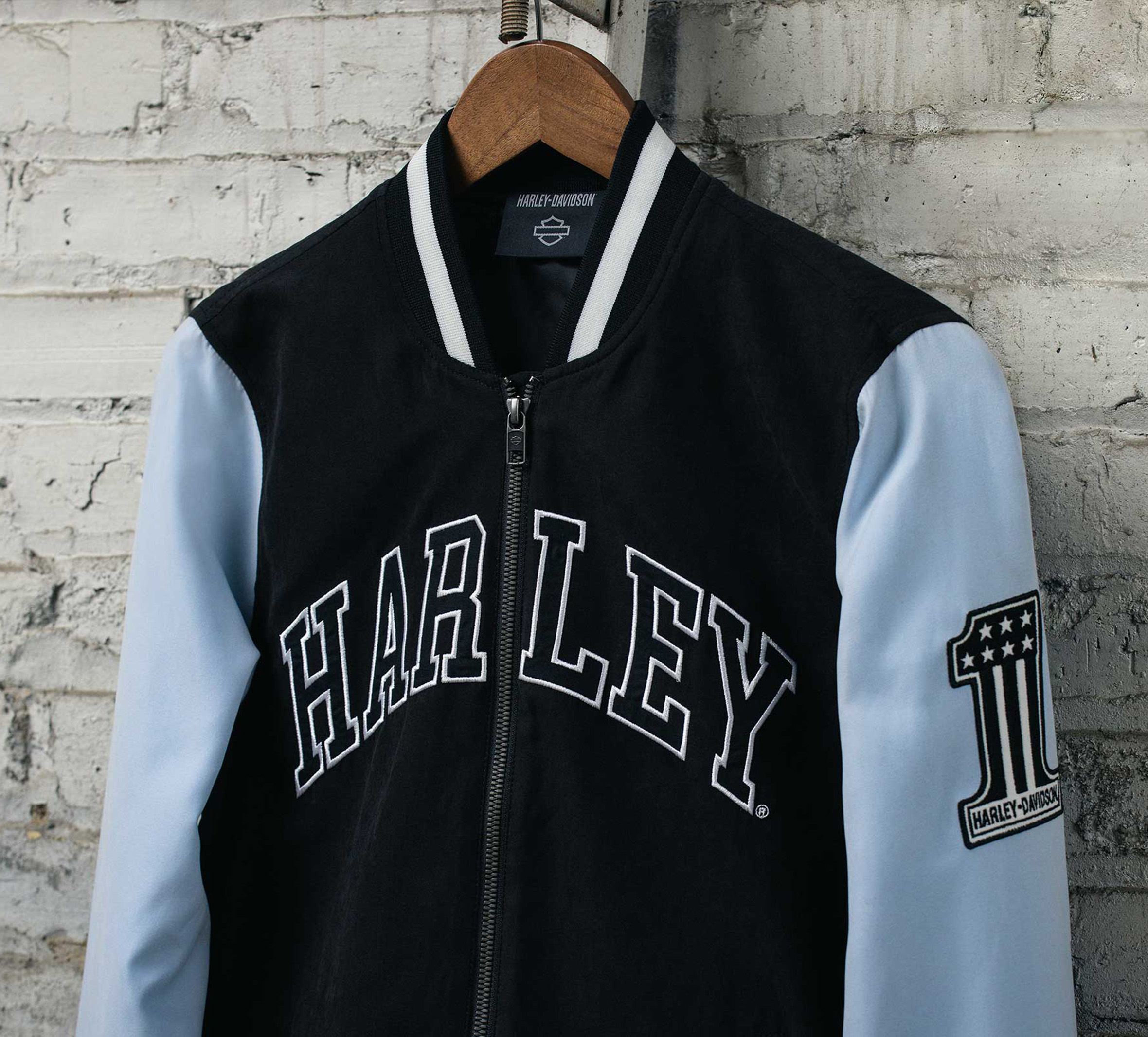 Harley davidson baseball jacket hotsell