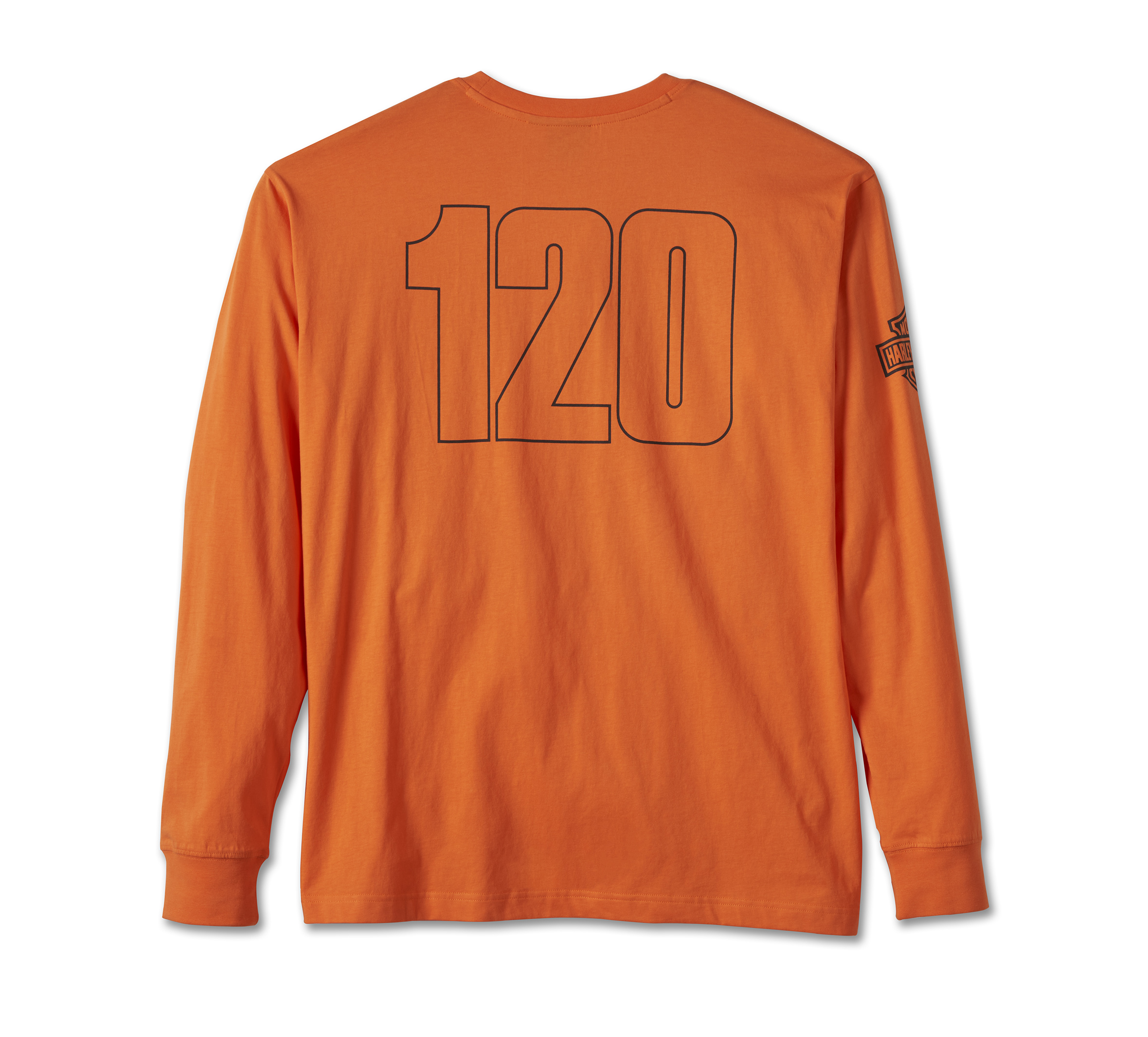 Men's 120th Anniversary Long Sleeve Tee - Harley Orange | Harley