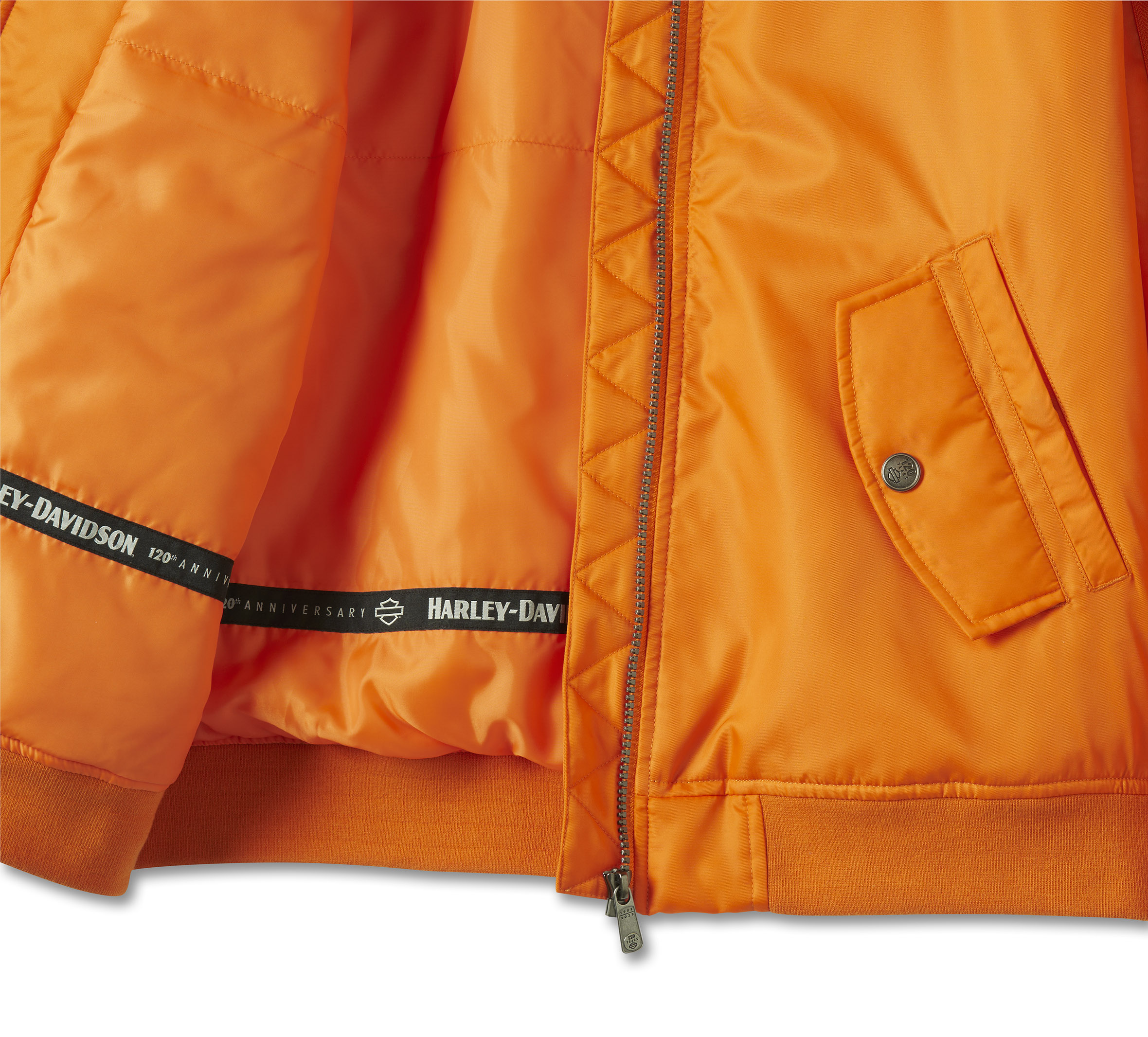 Harley davidson orange jacket sale