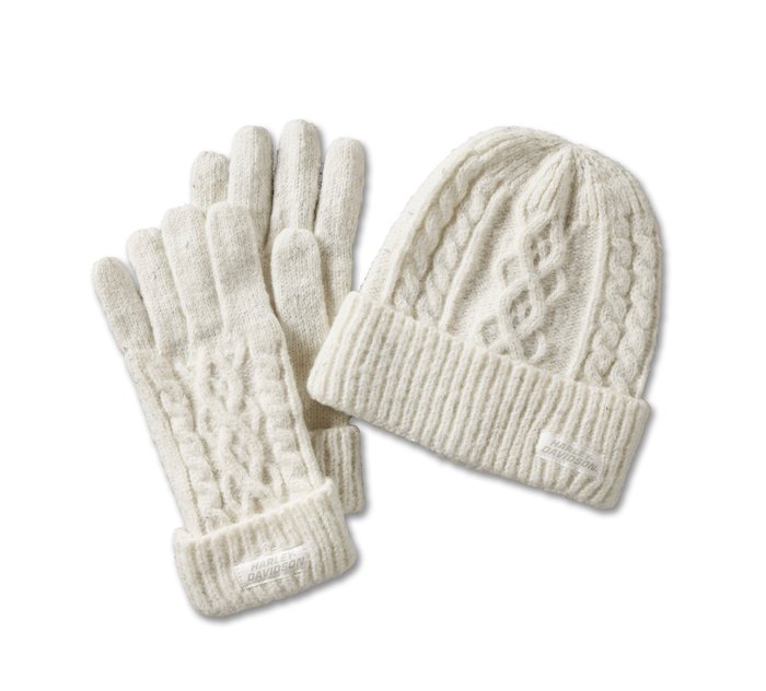 Laced Up Hat & Glove Gift Set voor vrouwen 1