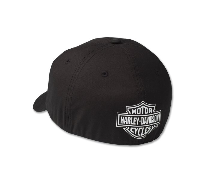 Harley-davidson Mens Embroidered All Camo Baseball Cap FLEX STRAP