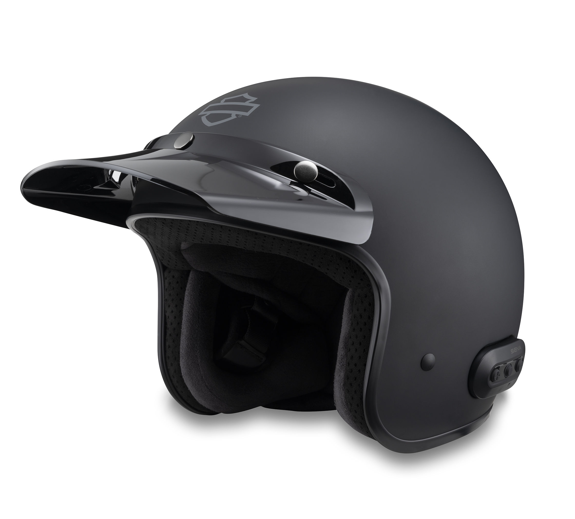 Fury N04 Bluetooth 3 4 Helmet Matte Black Harley Davidson IE