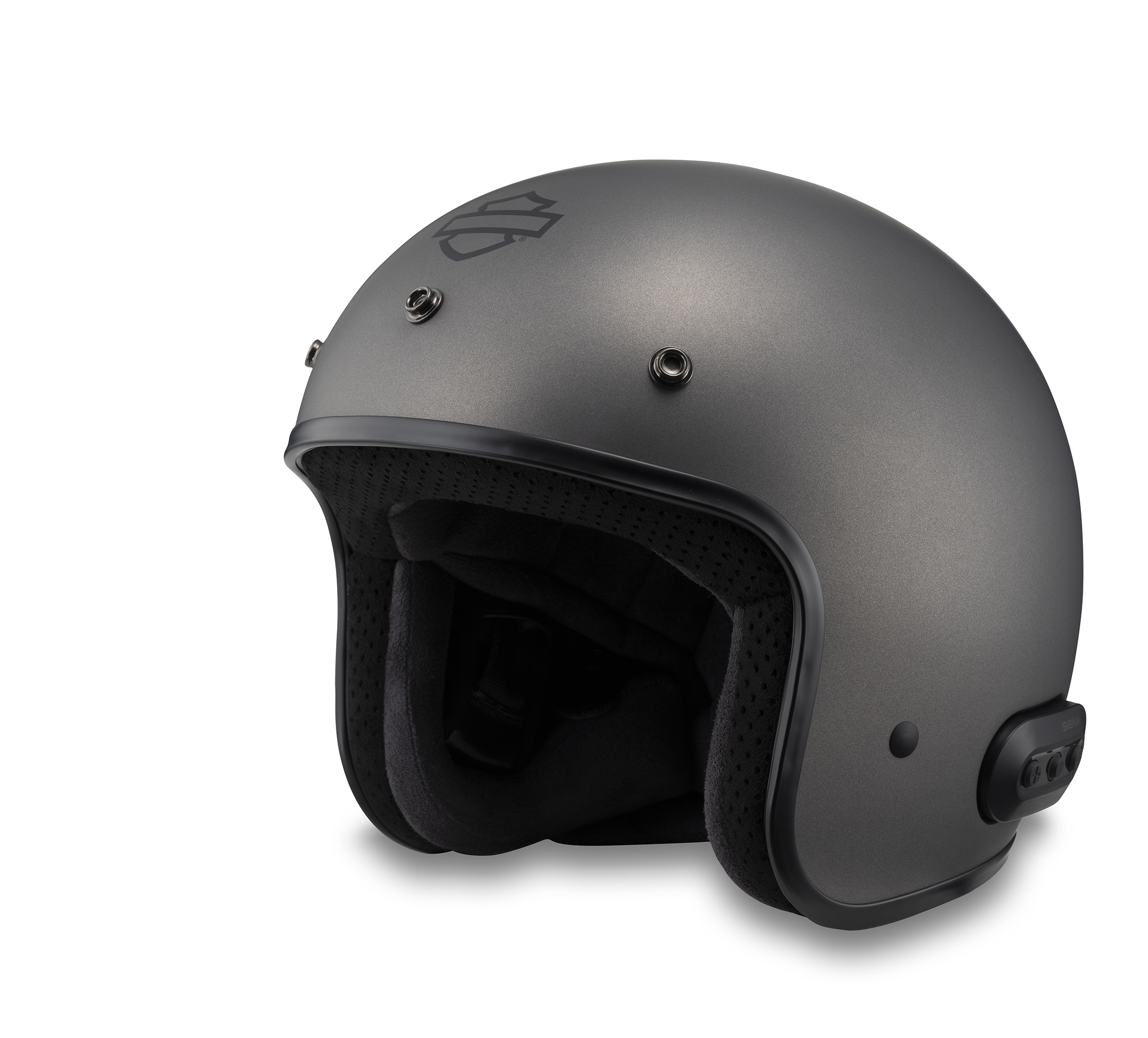 Fury N04 Bluetooth 3 4 Helmet Matte Silver Harley Davidson USA