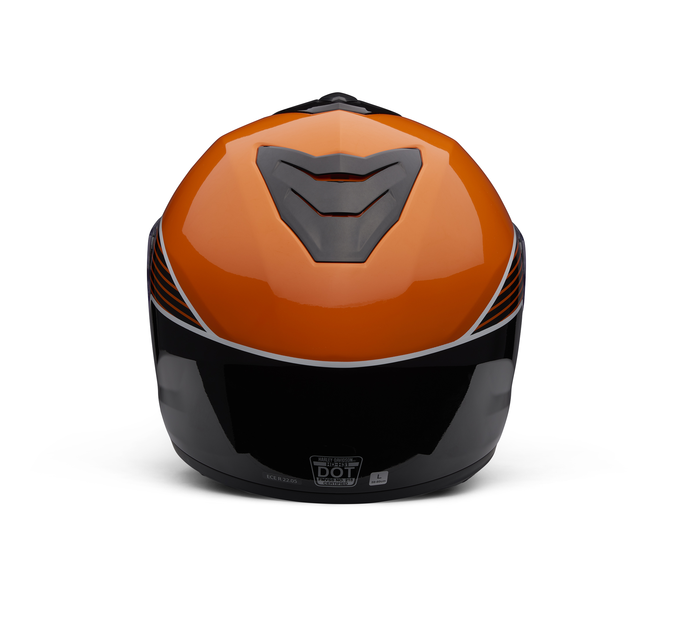 Capstone Sun Shield II H31 Modular Helmet - Black & Orange 