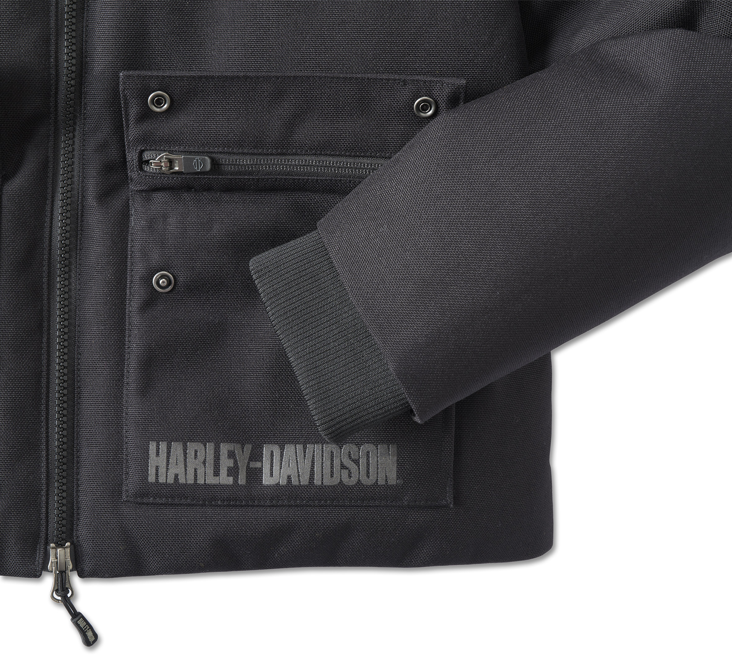 Like NEW Unique black Harley-Davidson womens good winter puffer coat.