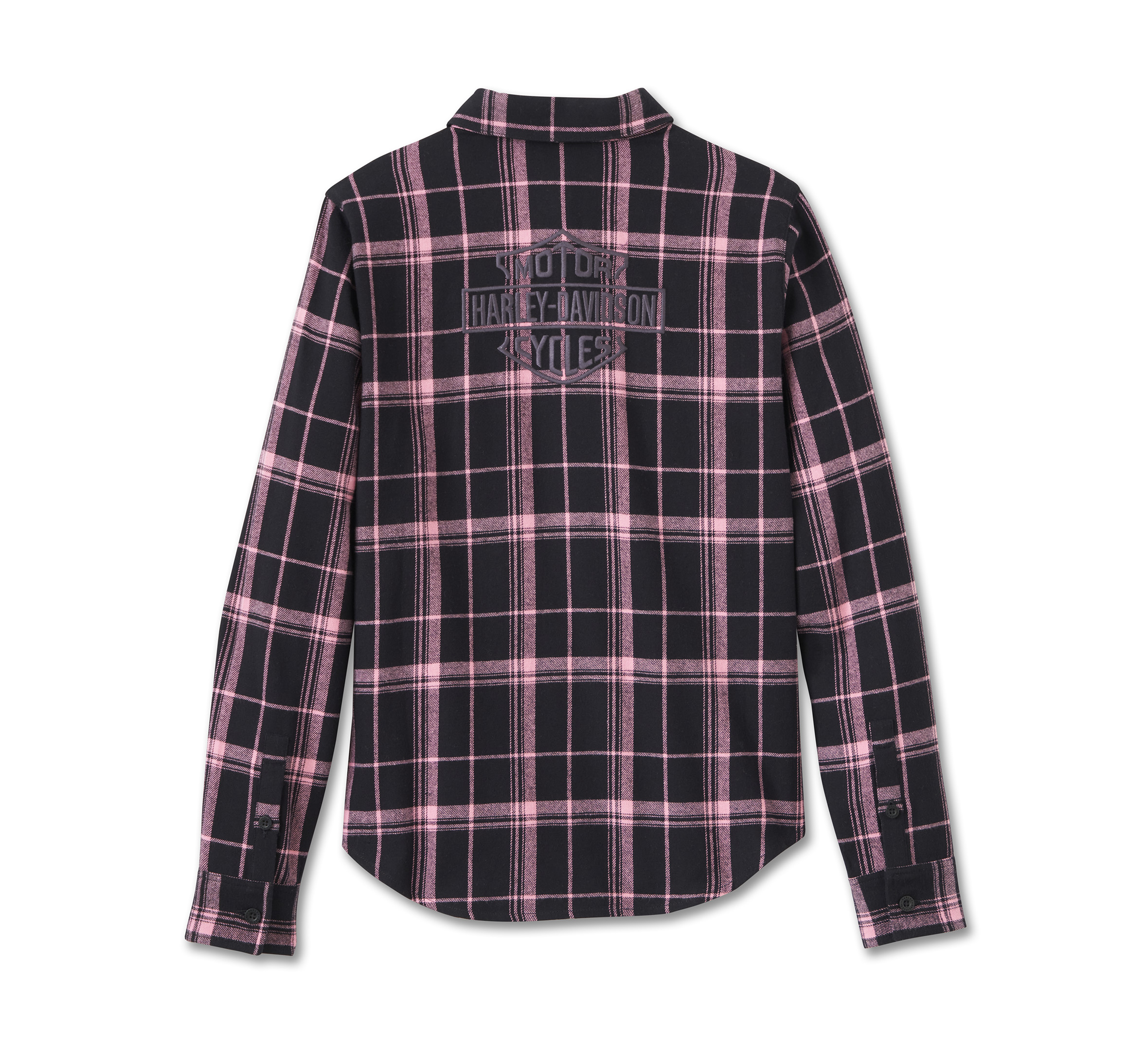 Women's Pink Label Long Sleeve Flannel Shirt | Harley-Davidson USA