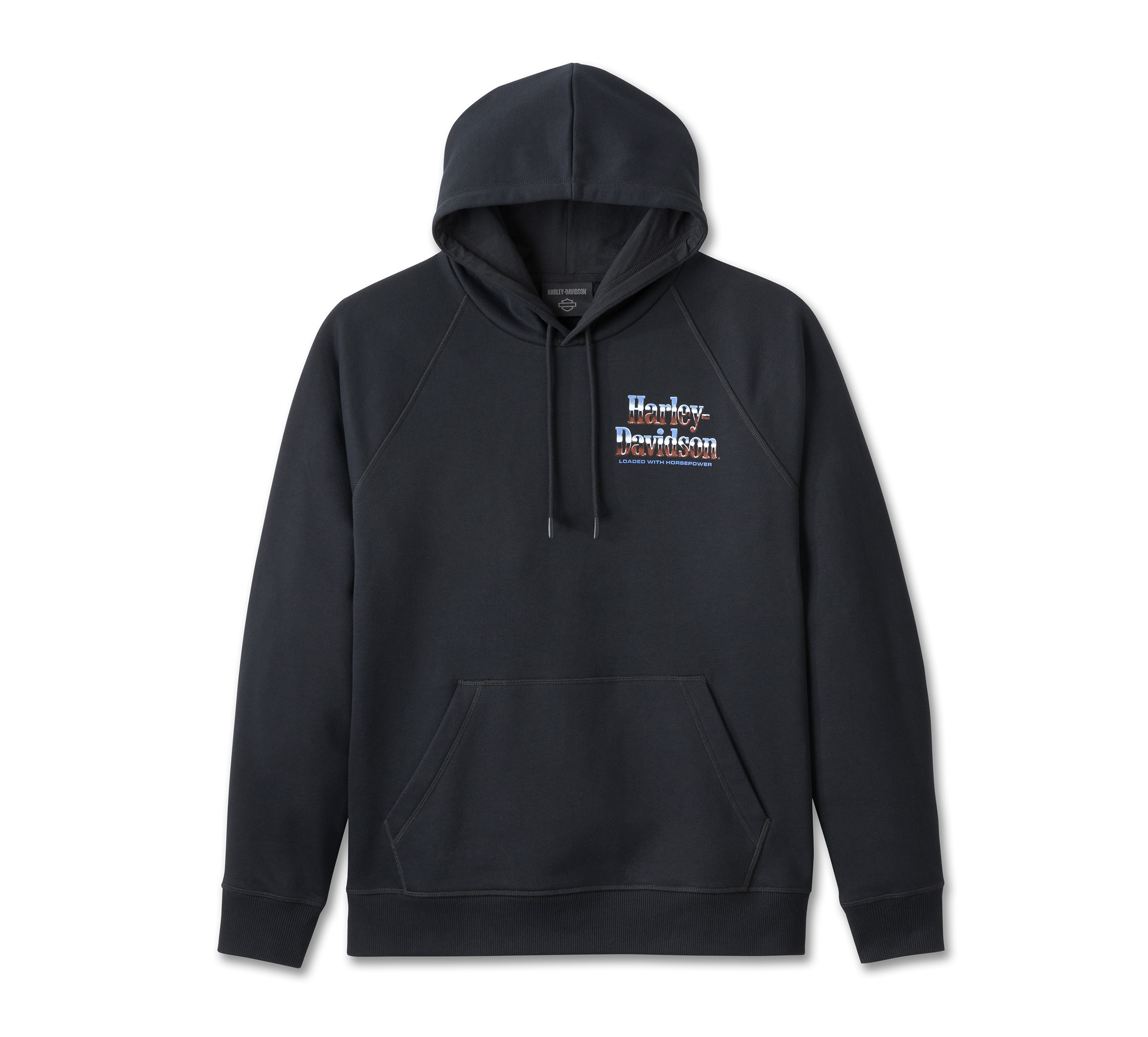 Harley Davidson Eagle popular Rough Hem Hoodie