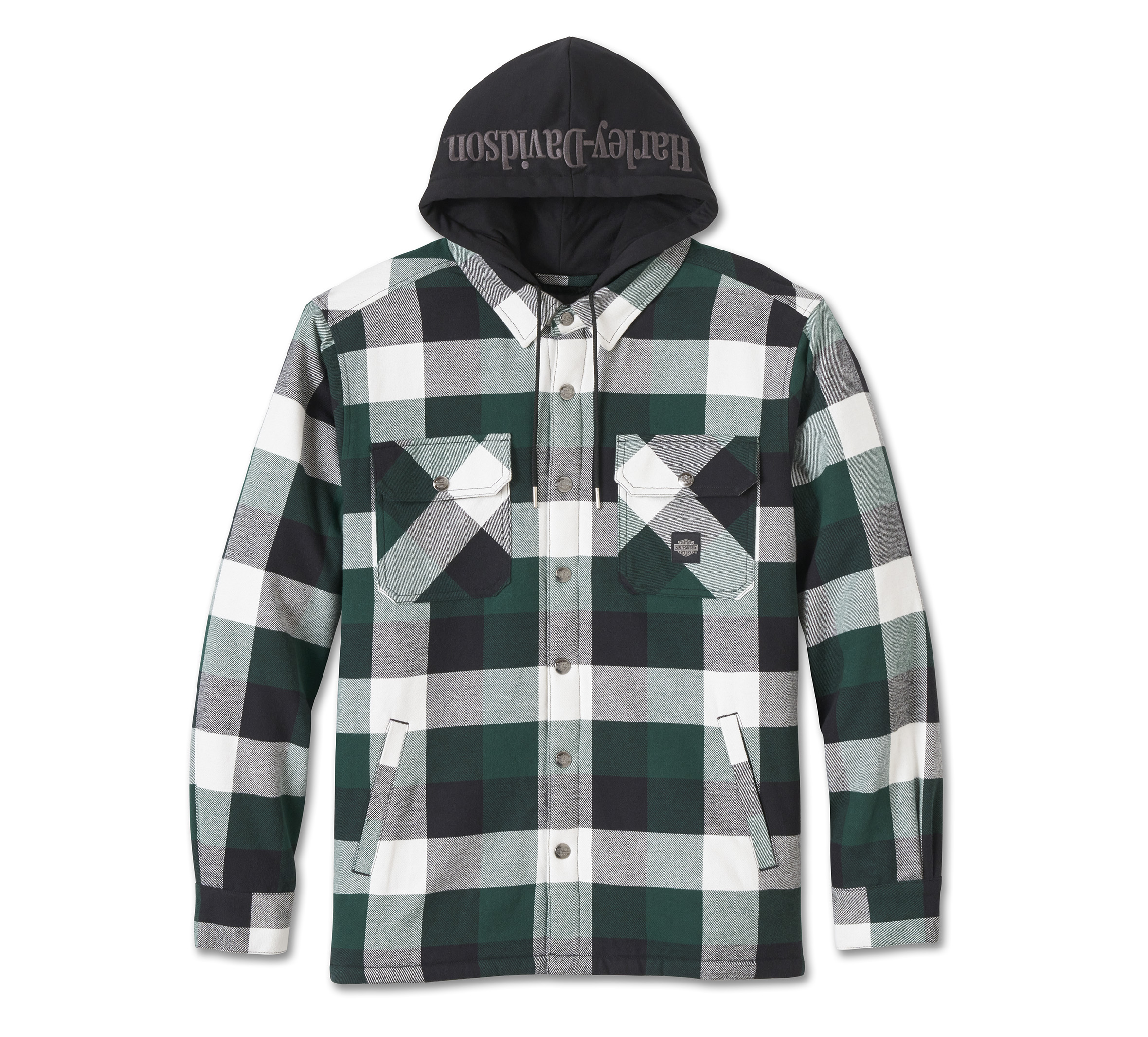 Hooded shirt jacket on sale