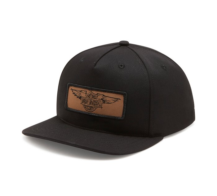 Willie G. Silver Wings Leather Patch Adjustable Baseball Cap 1