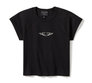 Women's Willie G Silver Wings Baby Doll Tee