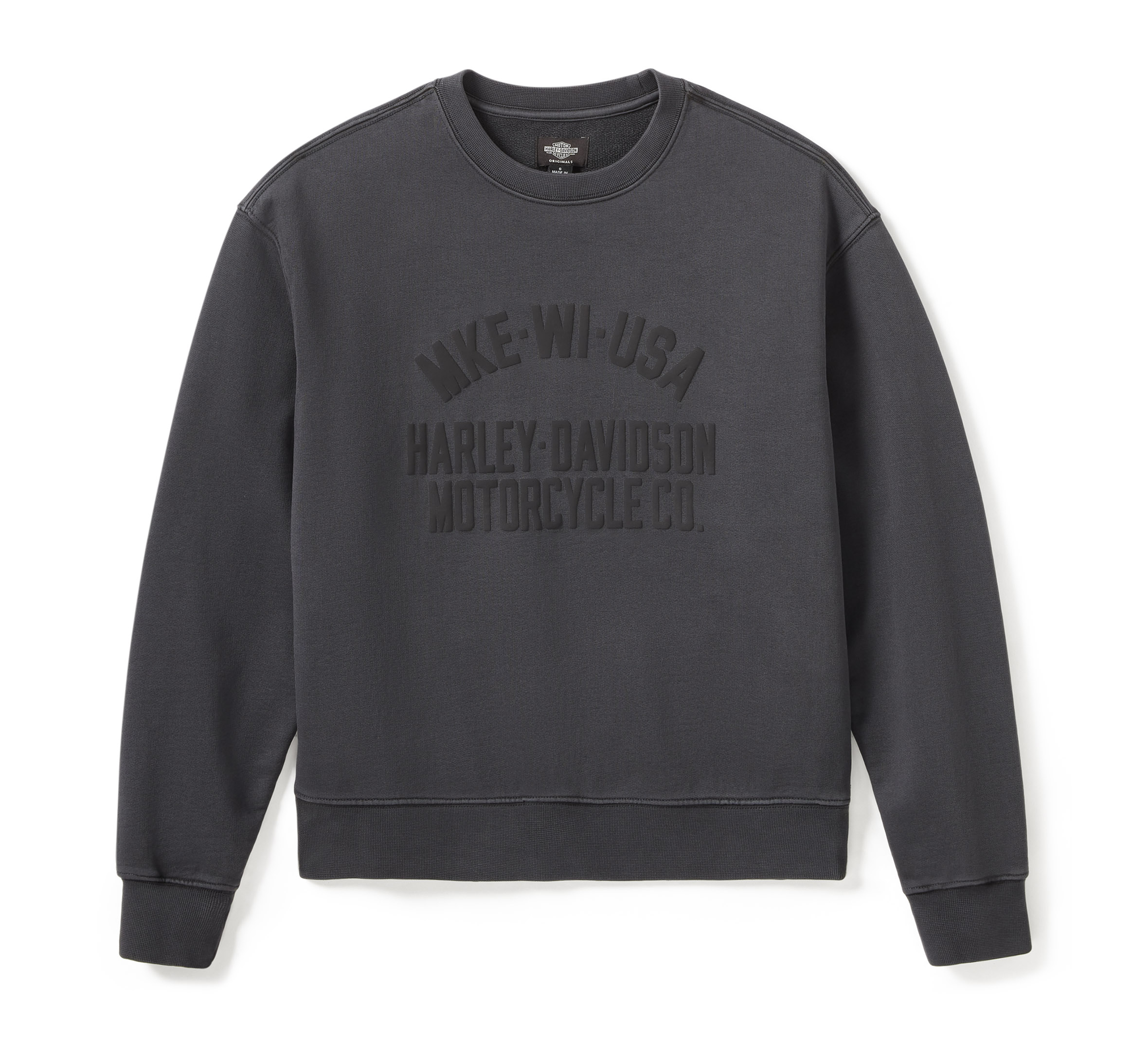 WOMEN'S HDMC MKE STANDARD CREWNECK SWEATSHIRT - Jet Black | Harley-Davidson  USA