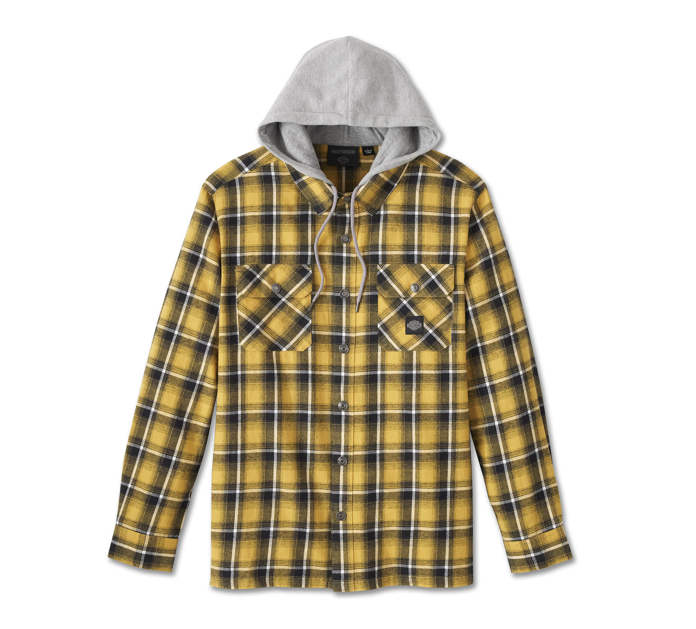 2024 Men's Flannel Long Sleeve Shirt Casual Hooded Plaid Button Down Shirts  Regular Fit Mens Hoodie Shirt,Plaid Hoodie Shirts for Men,Mens Plaid
