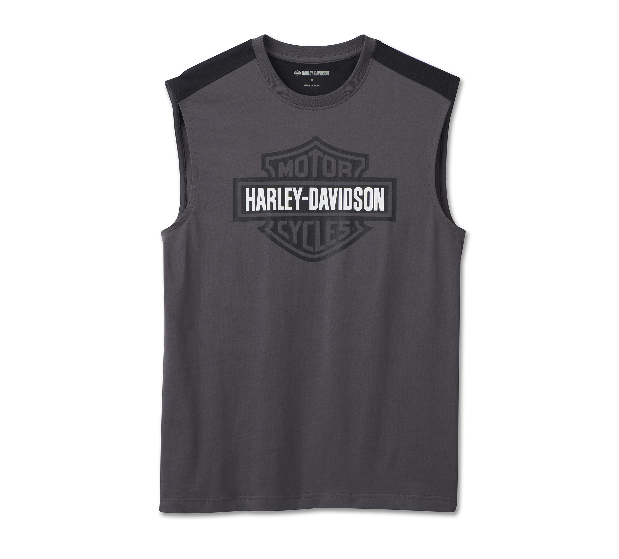 Men's Sizzling Bar & Shield Muscle Tank - Blackened Pearl | Harley ...