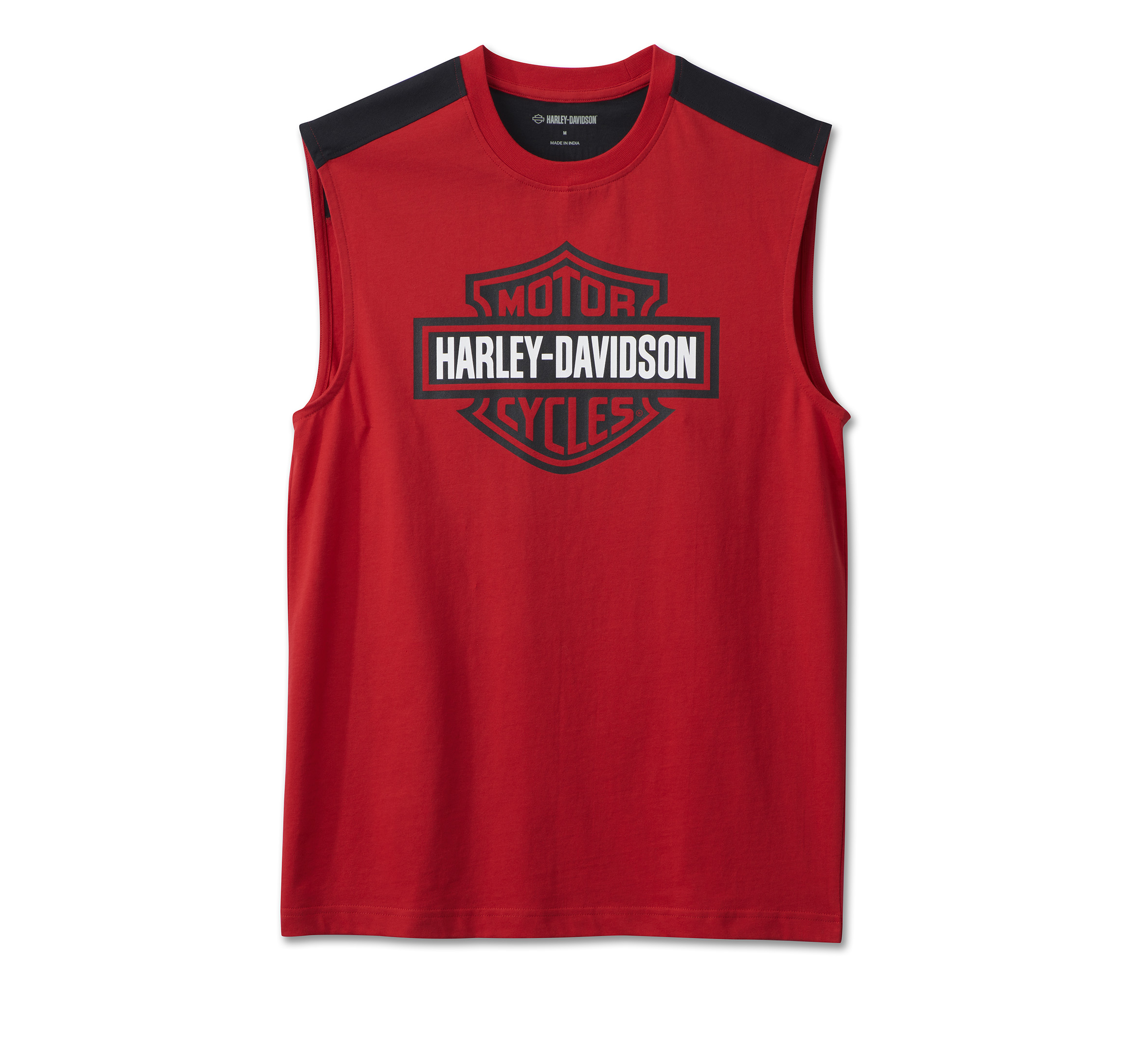 Men's Sizzling Bar & Shield Muscle Tank - Bold Red | Harley-Davidson USA