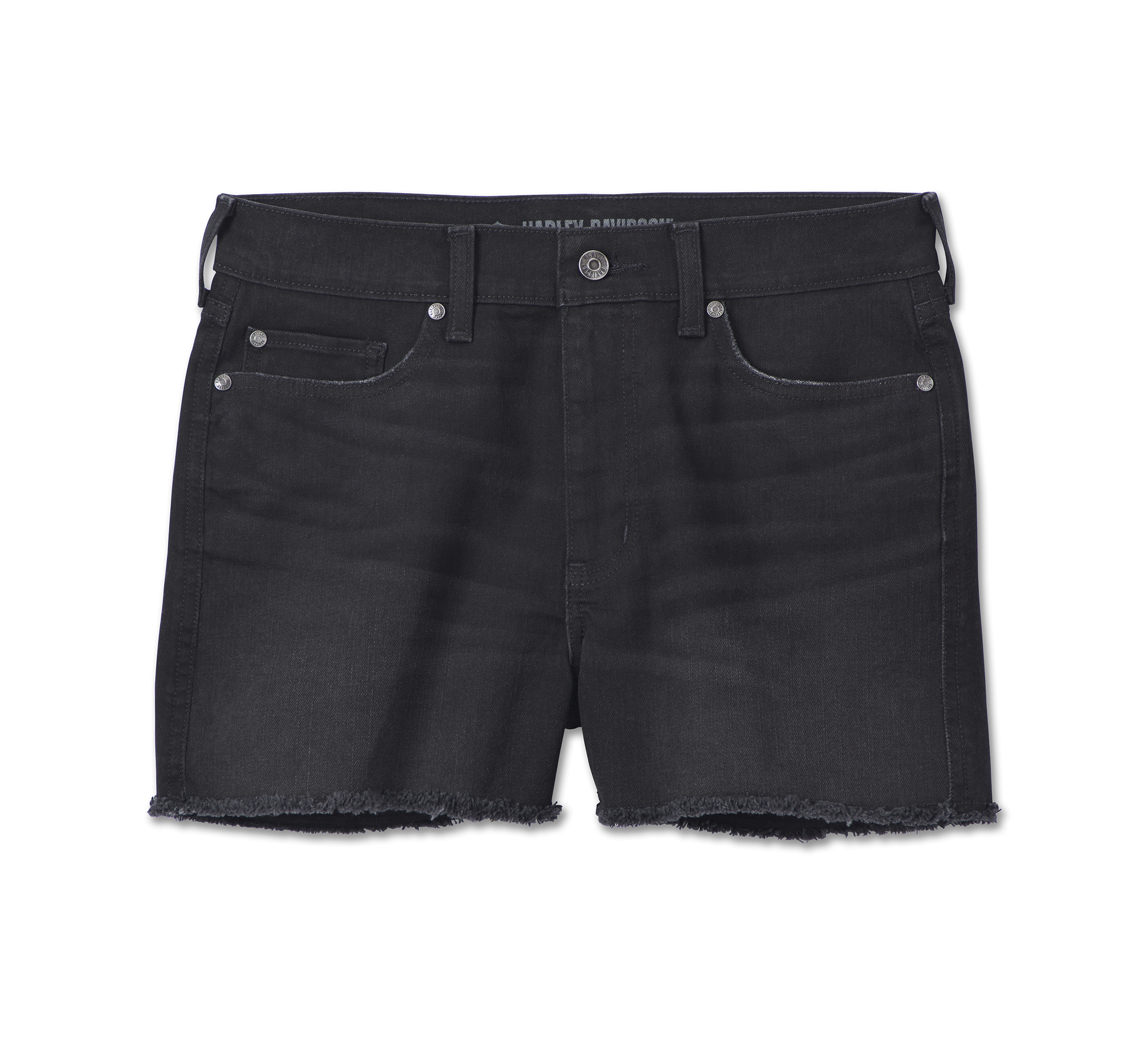 H D High Rise Denim Shorts fur Damen