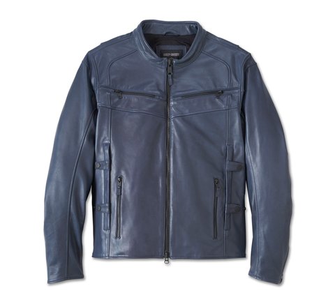 H-D® Flex Layering System Café Racer Leather Jacket Outer Layer