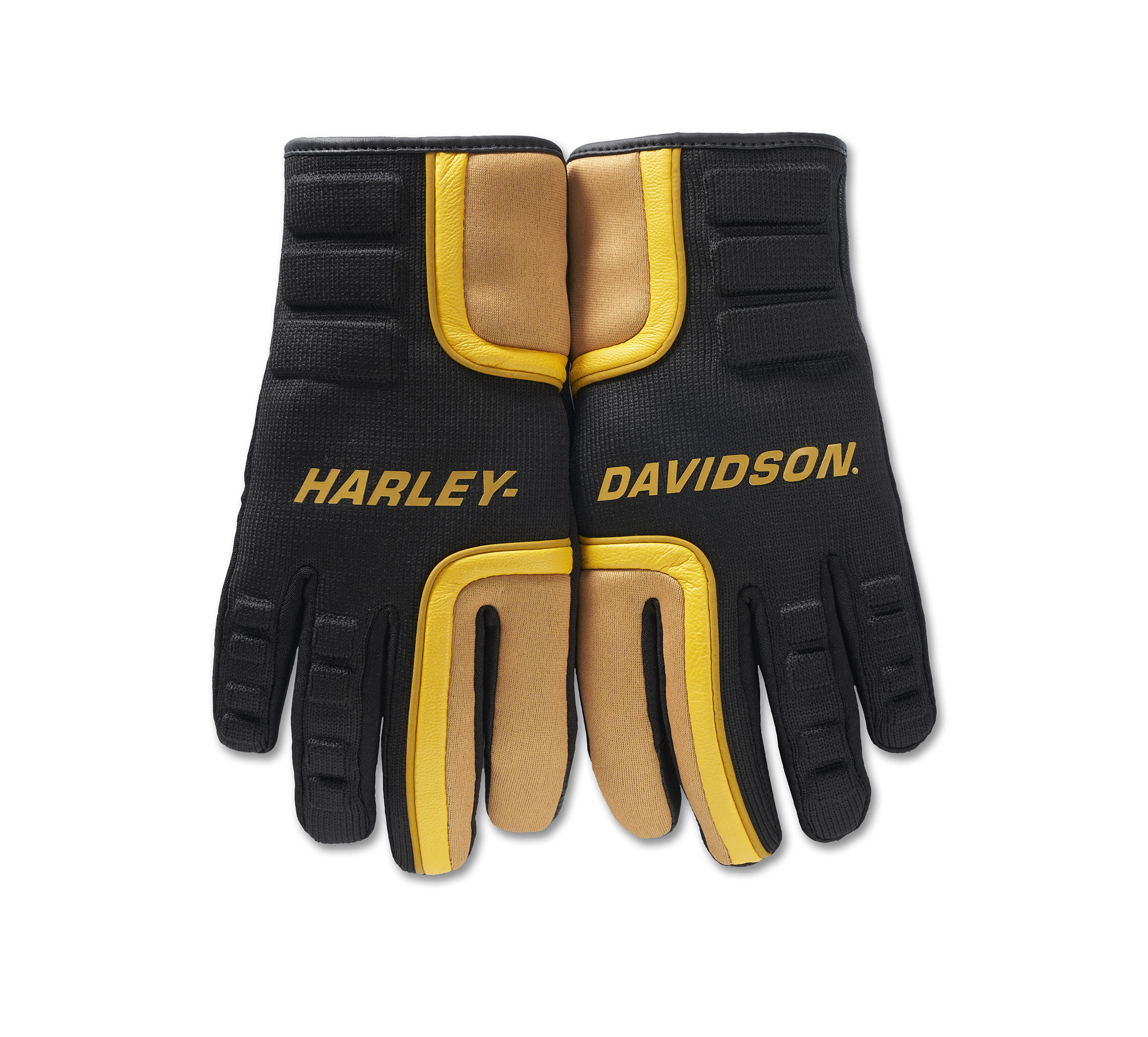 Women's H-D Waterproof Dyna Knit Mixed Media Gloves - Harley Black