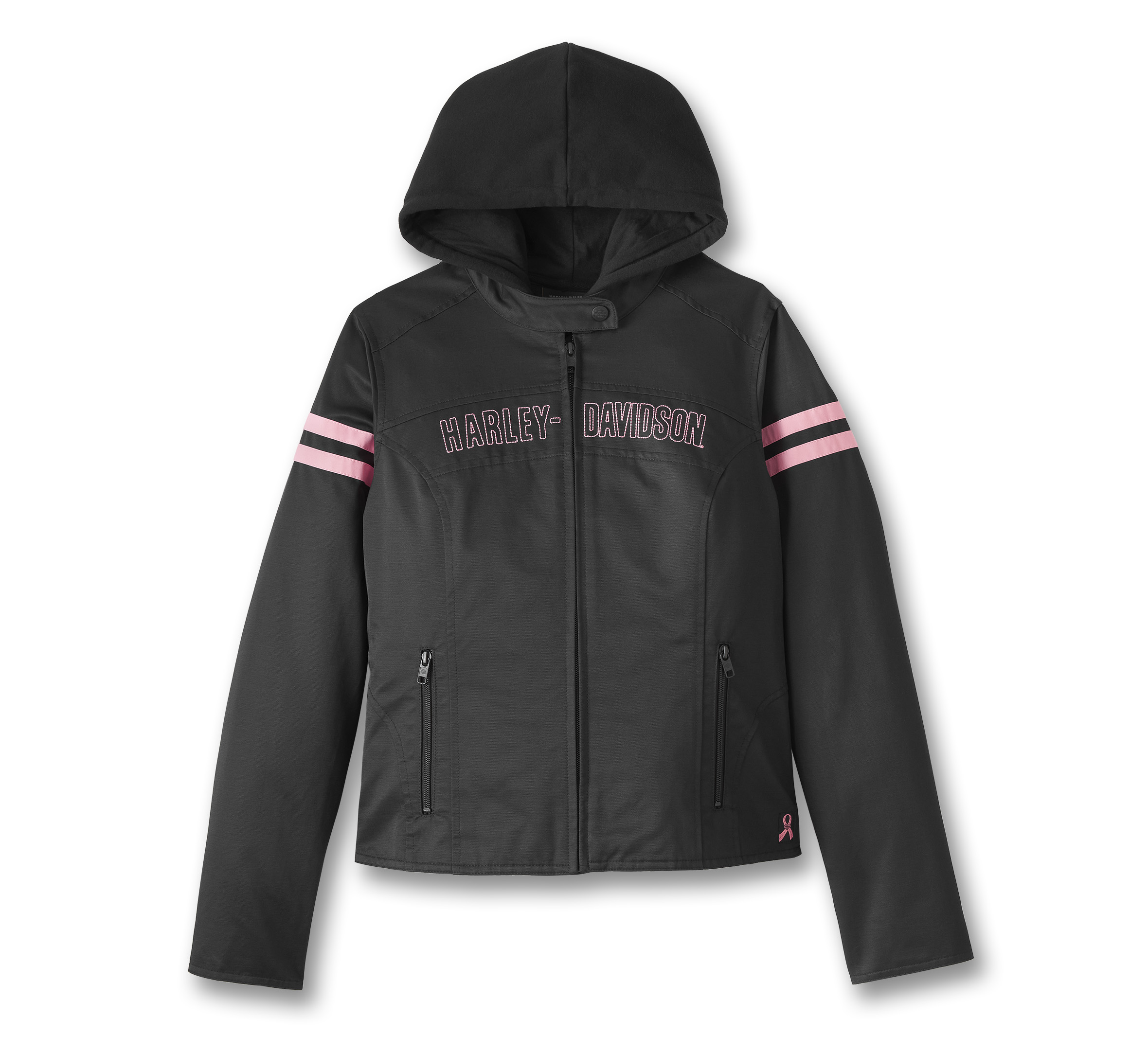 Harley-Davidson M shops ladies 3-in-1 motorcycle riding jacket pink and black