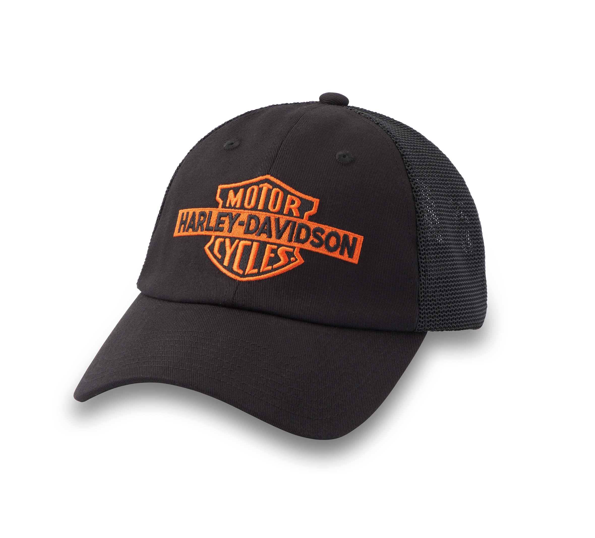 H-D Oil Can Bar & Shield Stretch-Fit Cap