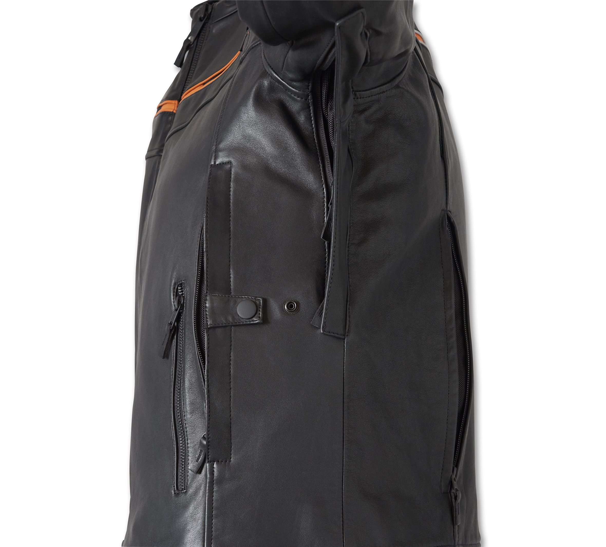 Men's Capitol Triple Vent System 2.0 Leather Jacket - Harley Black