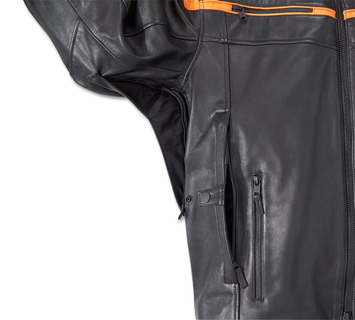 Harley Davidson Switchback 2-in-1 Blade Skull Leather Jacket 97071