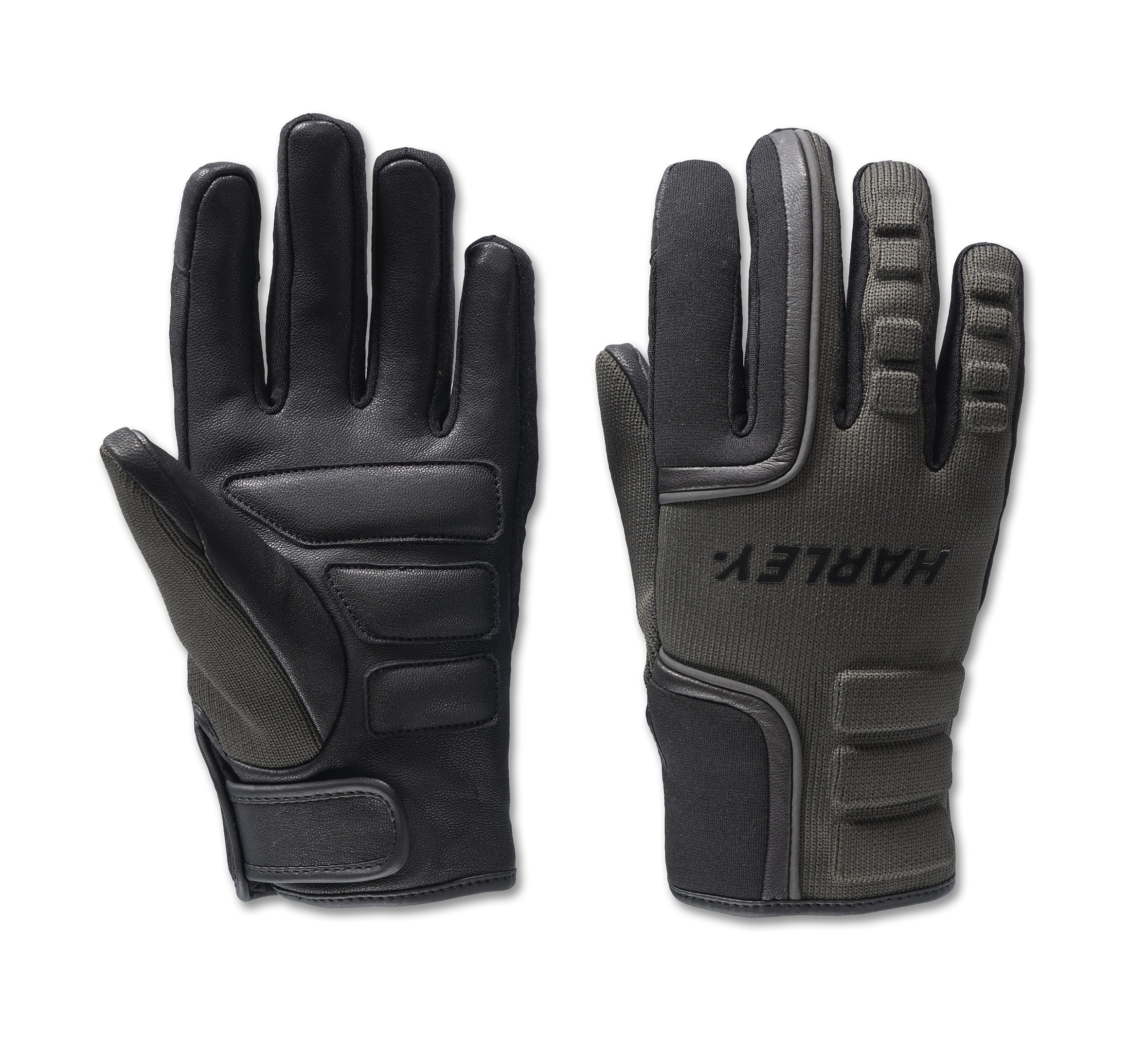 Women's H-D Waterproof Dyna Knit Mixed Media Gloves - Black