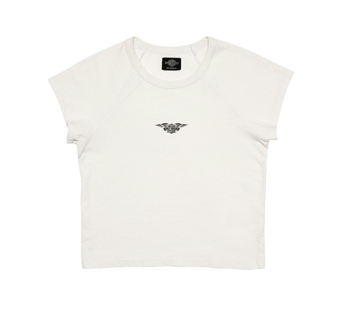 Women's Silver Wing Shrunken Raglan T-Shirt 1