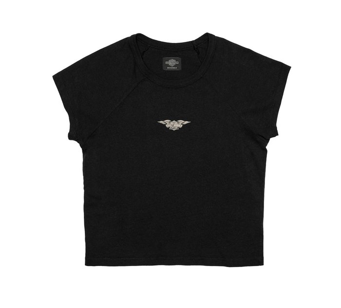 Women's Silver Wing Shrunken Raglan T-Shirt 1
