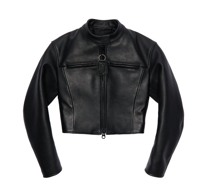 Women's Fitted Café Racer Leather Jacket 1