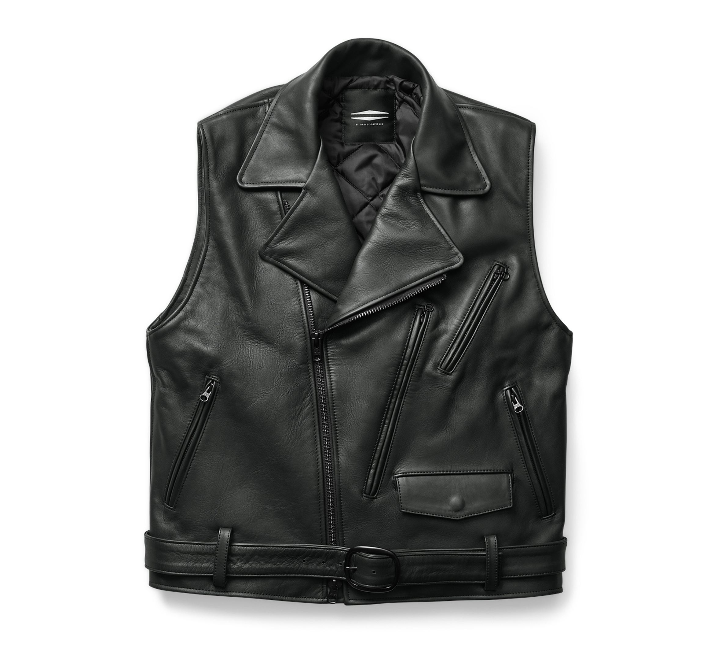 Harley davidson distressed leather vest best sale