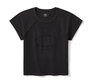 H-D Locals Baby Tee - Oil Stain Black