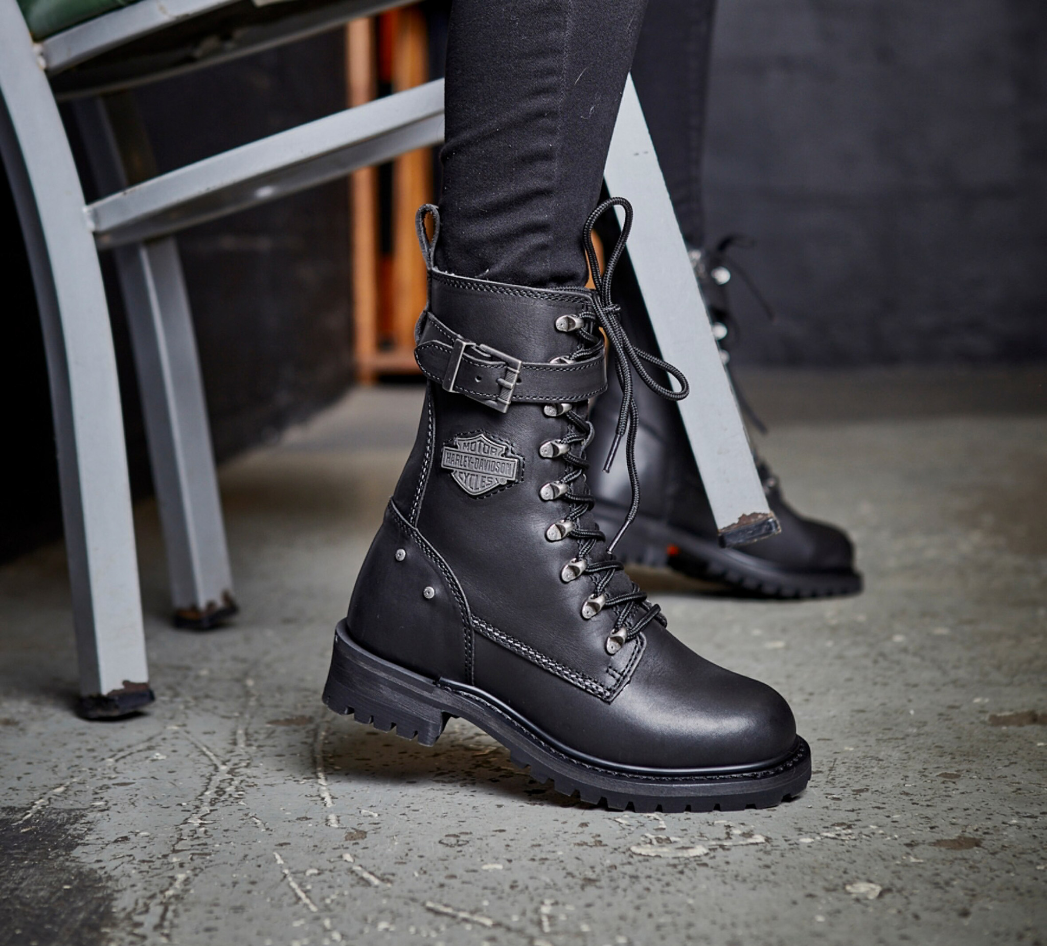 harley davidson combat boots women