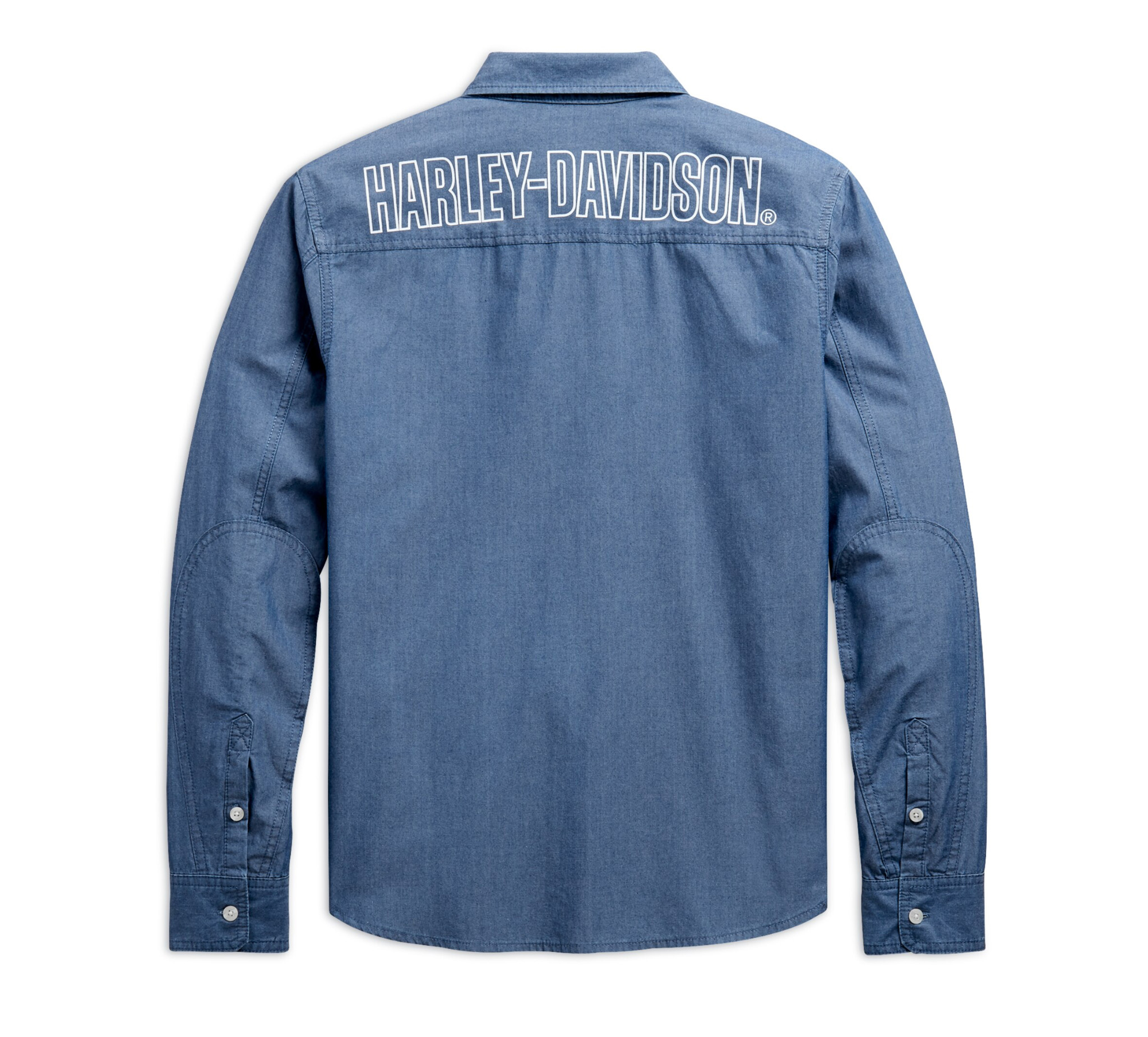 harley davidson long sleeve denim shirt