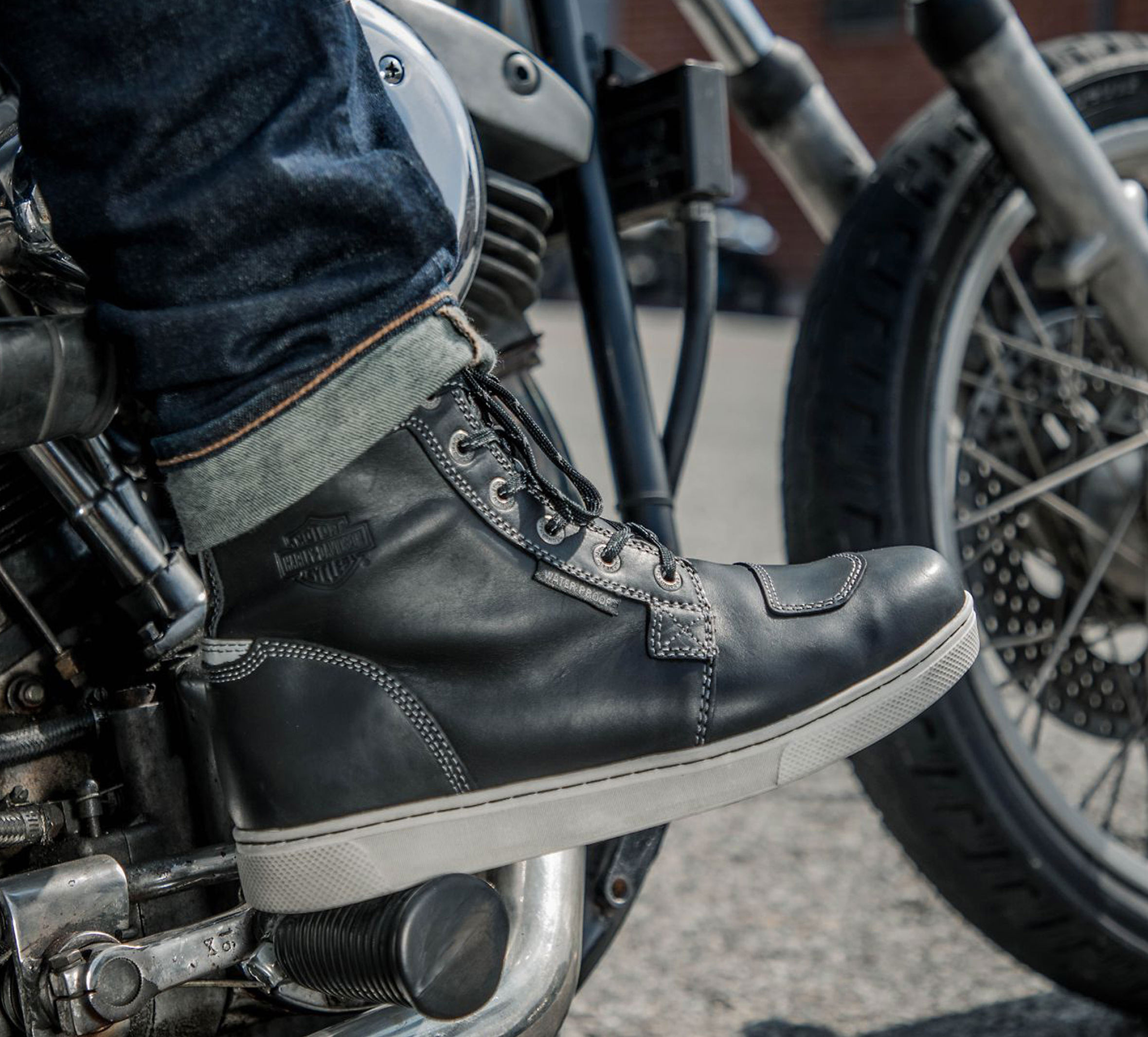 Men's Steinman Waterproof Riding Shoes - Black | Harley-Davidson