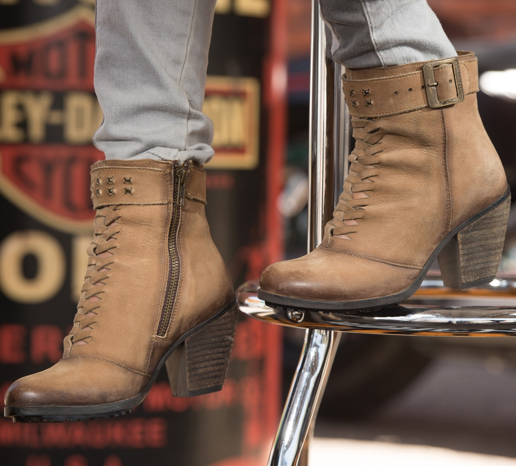 Women's Calkins Boots - Tan - 98756 