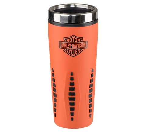 Harley-Davidson® Open Bar & Shield Travel Mug, 30 oz. Stainless Steel -  Black - Wisconsin Harley-Davidson