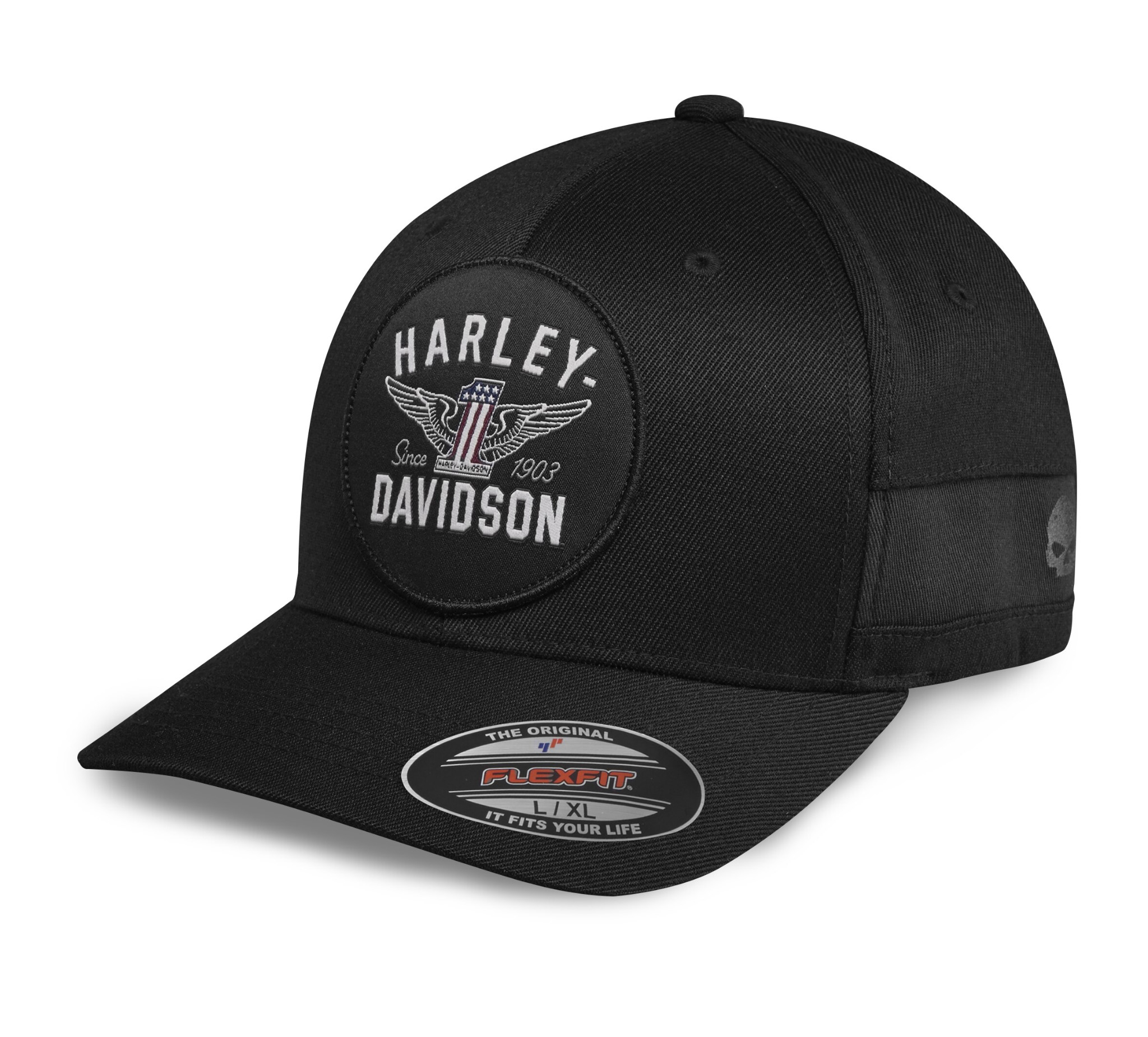 Winged Logo Stretch Harley-Davidson Fit | USA Cap