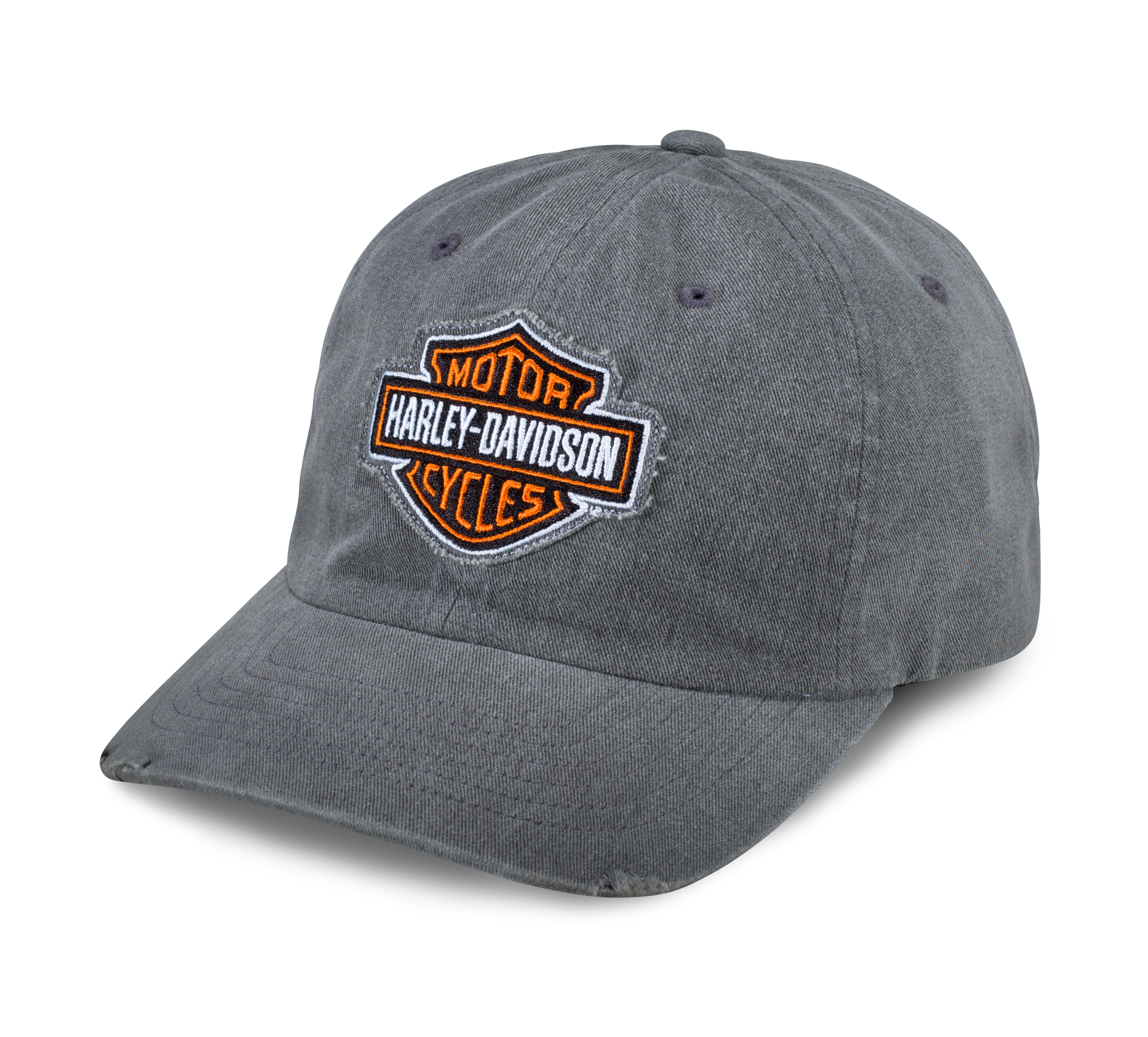 Men's Grey Frayed Logo Cap | Harley-Davidson USA